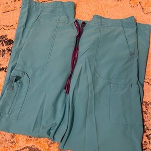 Carhartt aqua blue scrub pants size medium